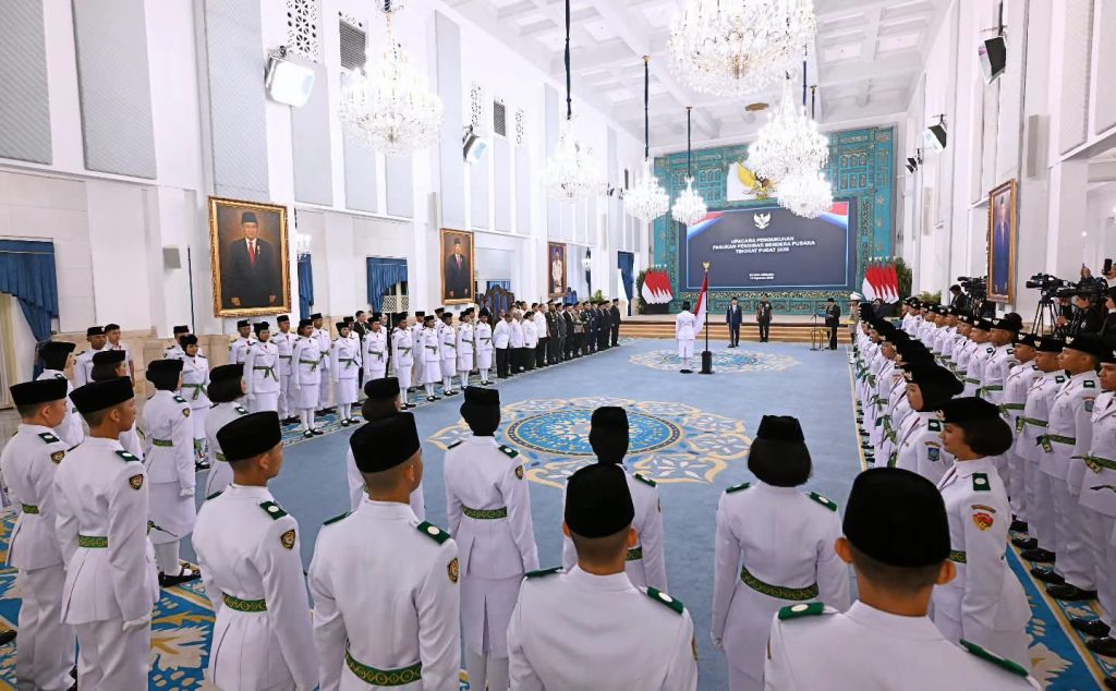 Wakil Presiden Gibran Mengukuhkan Anggota Paskibraka Tingkat Pusat Tahun 2026