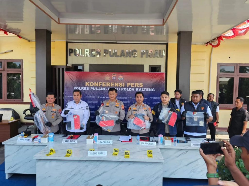 Kapolda Kalteng Pimpin Rilis Kasus Karhutla di Polres Pulang Pisau