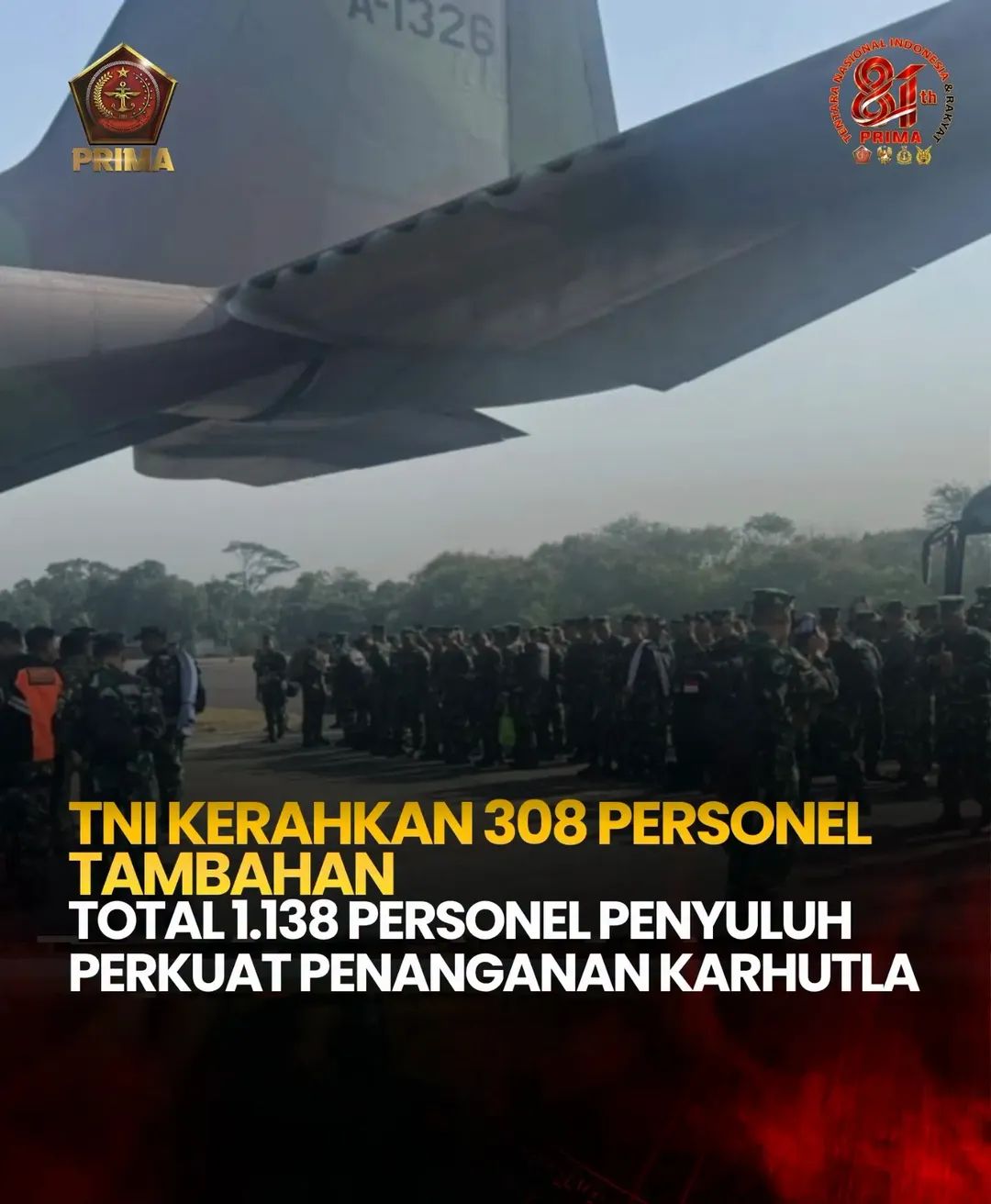 TNI Kerahkan Personel Penyuluh Karhutla — 29 Agustus 2026
