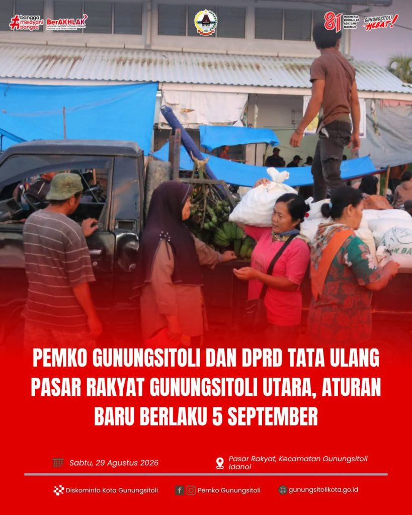 Penataan Pasar Rakyat Gunungsitoli Utara — 5 September 2026