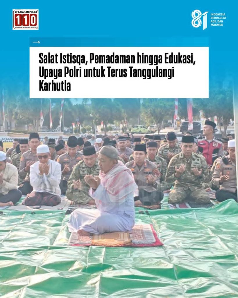 Polri Turunkan 200 Peserta Didik ke 4 Polda Prioritas Cegah Karhutla