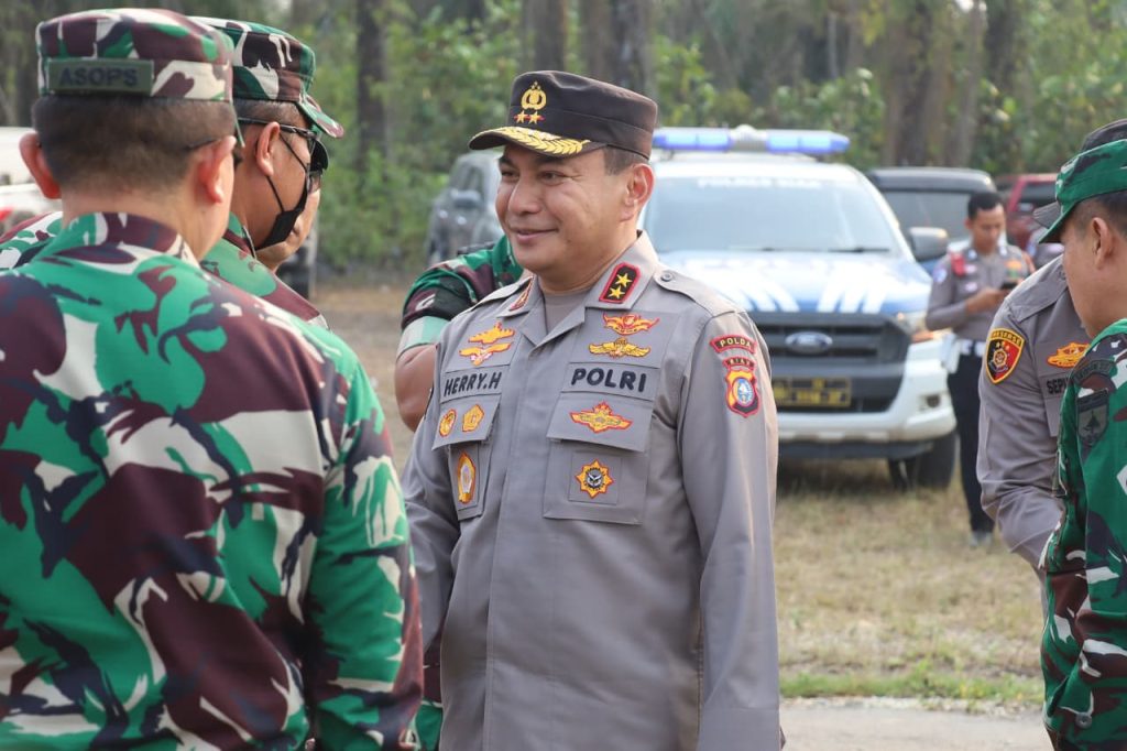 Peninjauan penanganan Karhutla di areal PT Bumi Siak Pusako, Kabupaten Siak