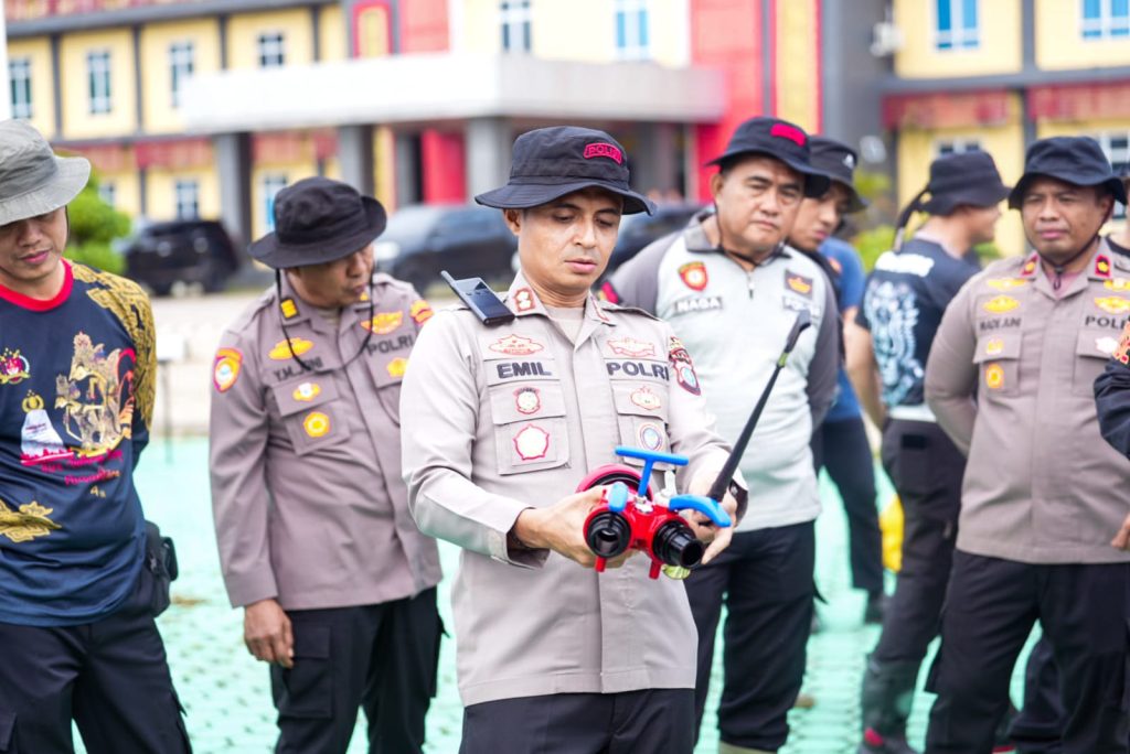 Polres Rohul Gelar Apel Kesiapan Karhutla, Emil Tekn Kewaspadaan