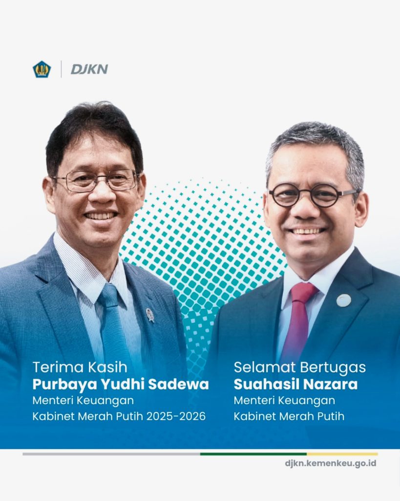 DJKN Sambut Suahasil Nazara Menkeu, Ucap Terima Kasih Purbaya