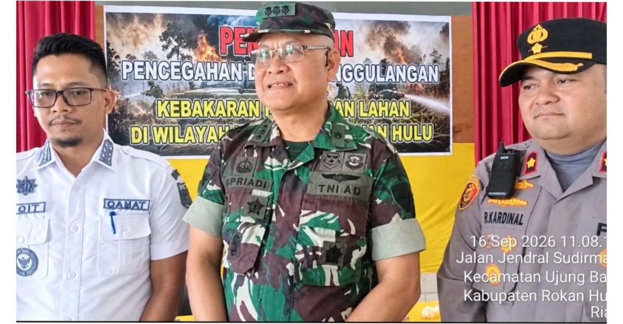 TNI-Polri-Pemkab Rohul Bersinergi Cegah Karhutla
