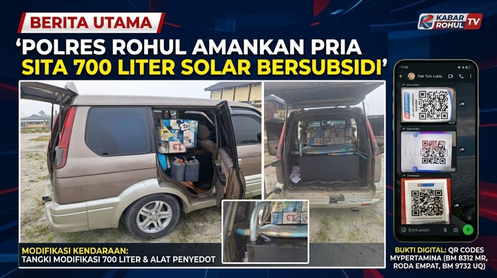 Penindakan Penyalahgunaan BBM Bersubsidi Polres Rohul di Kepenuhan