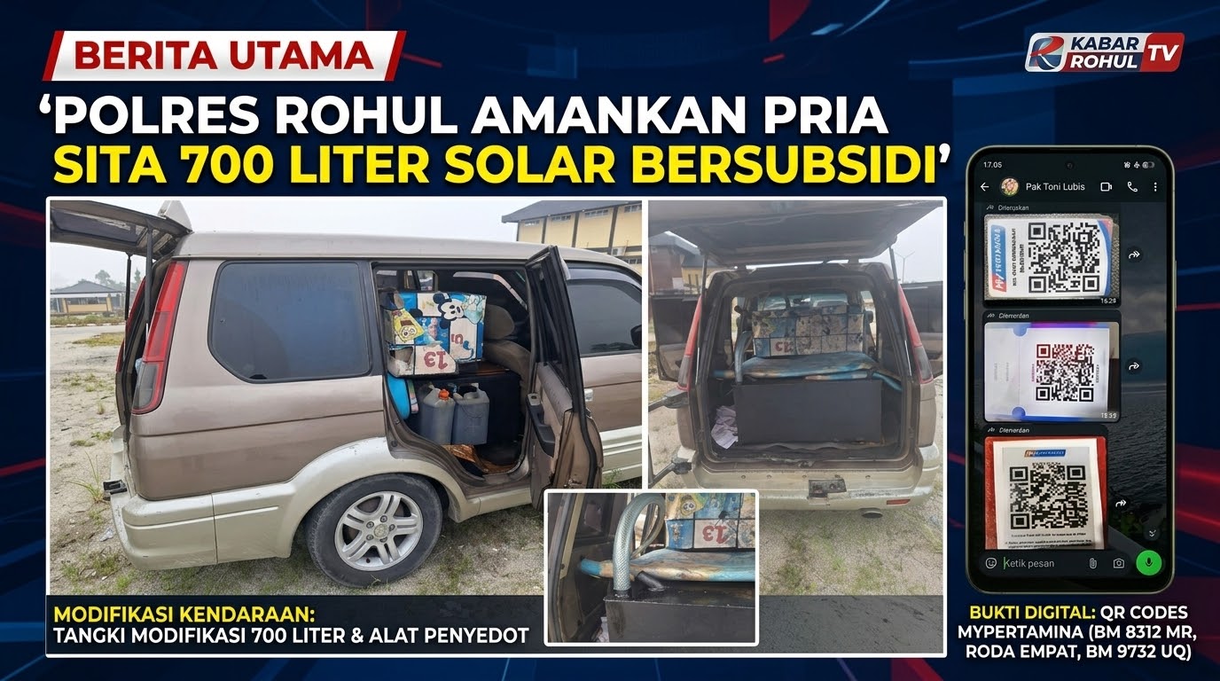 Penindakan Penyalahgunaan BBM Bersubsidi Polres Rohul di Kepenuhan