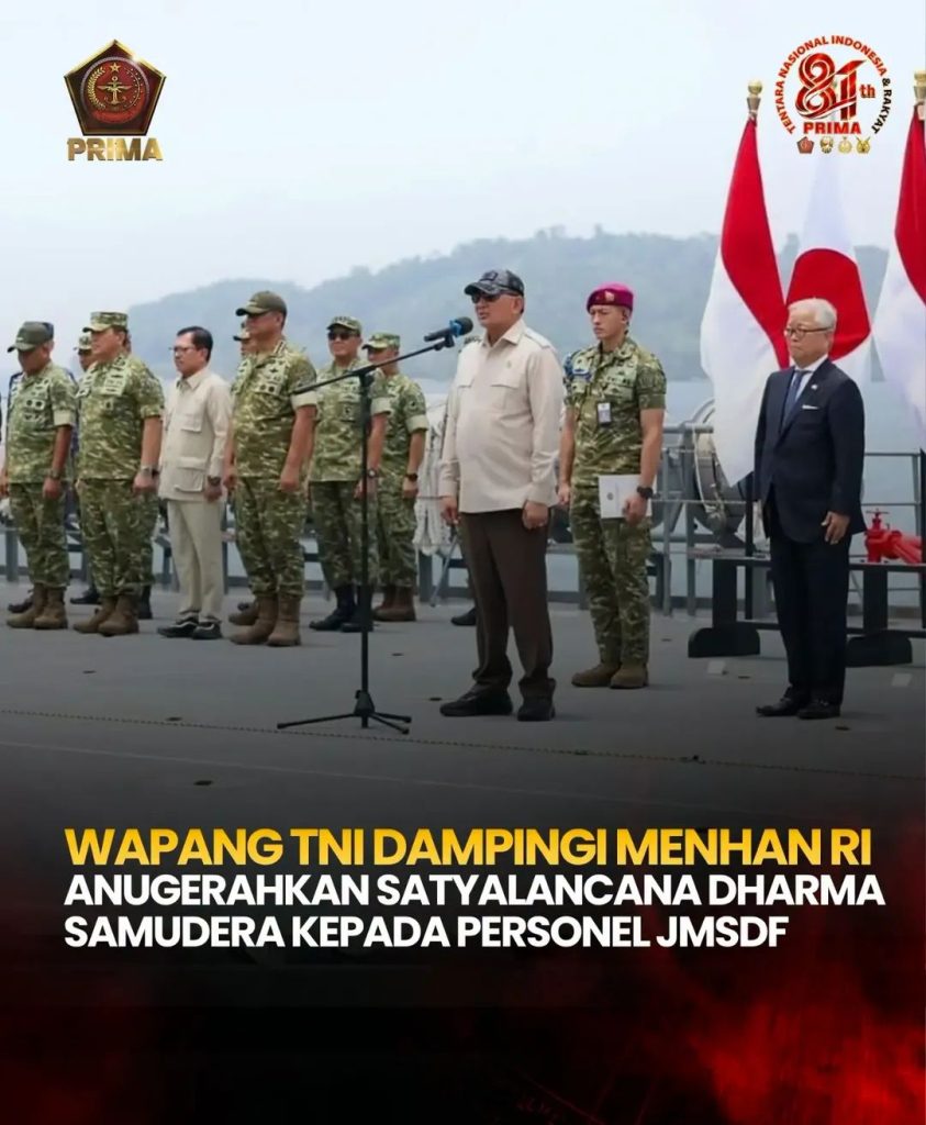 Wapang TNI: Satyalancana Dharma Samudera untuk JMSDF
