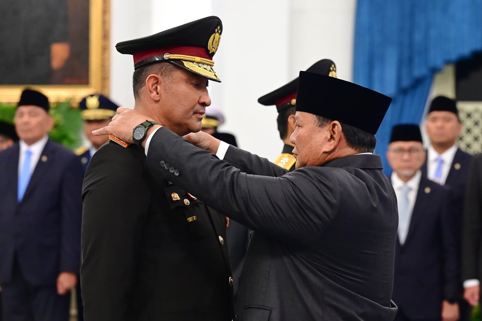 Presiden Prabowo Lantik Suyudi Ario Seto Jadi Kapolri