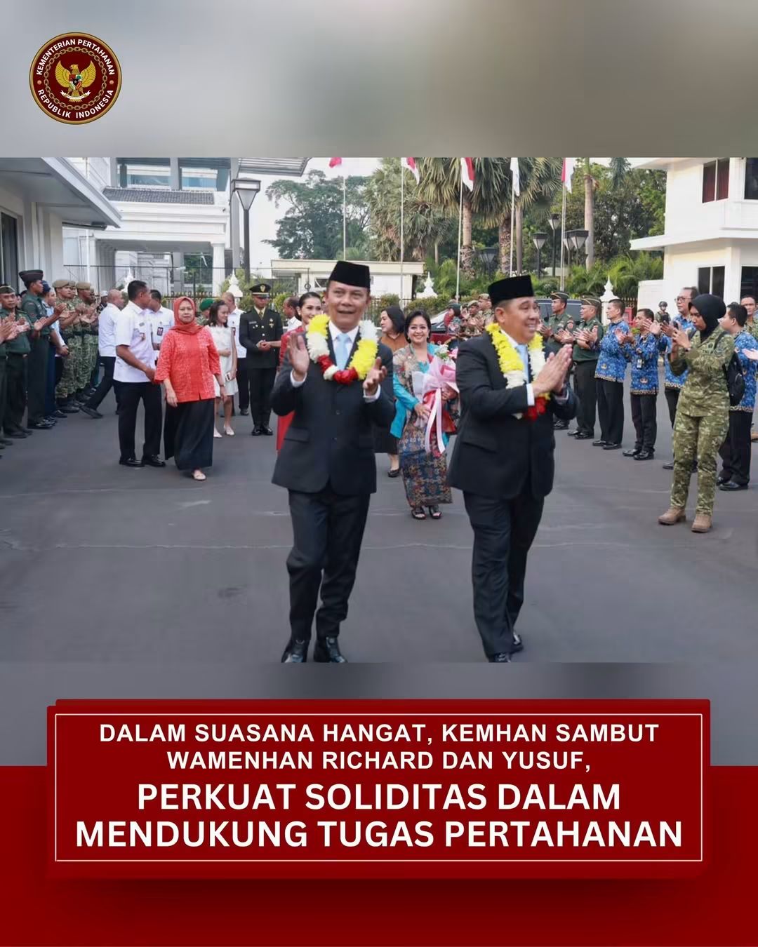 Kemhan Sambut Dua Wakil Menteri Pertahanan RI