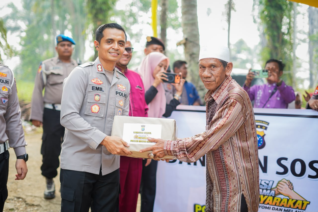 Polres Rohul Baznas Resmikan Rumah Layak Huni Rambah Hilir