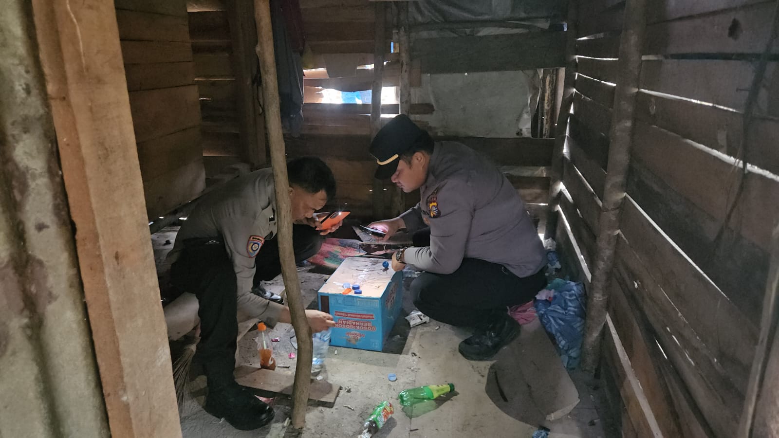 Polsek Bangkinang Barat Razia Narkoba Desa Silam.