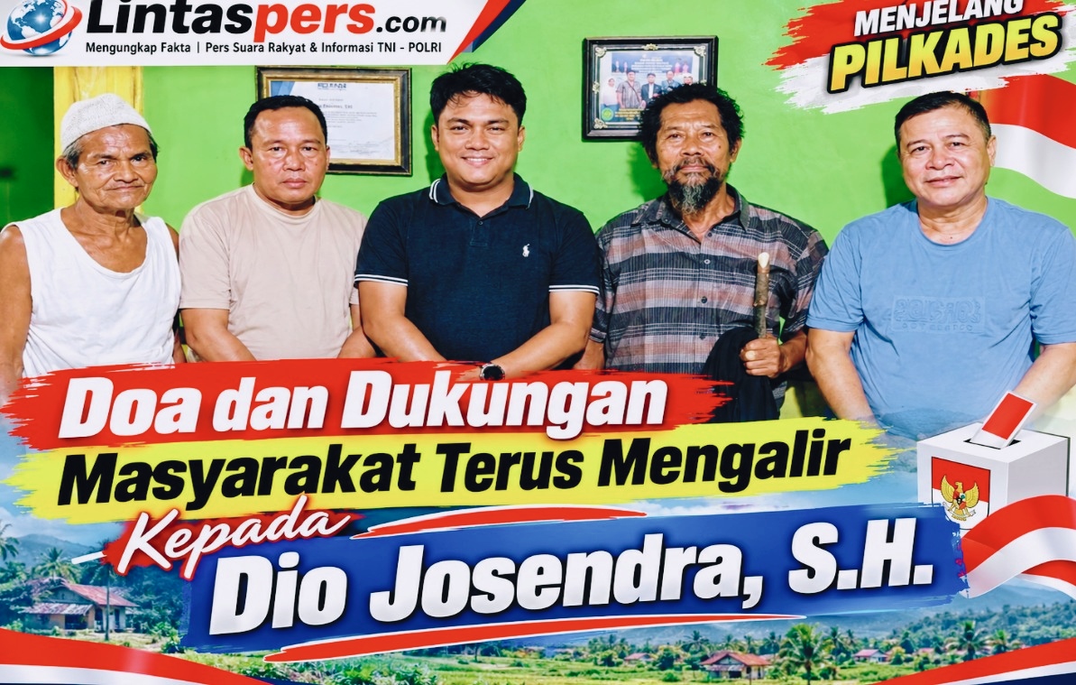 Menjelang Pilkades, Dukungan Tokoh dan Masyarakat Terus Mengalir Kepada Dio Josendra,S.H