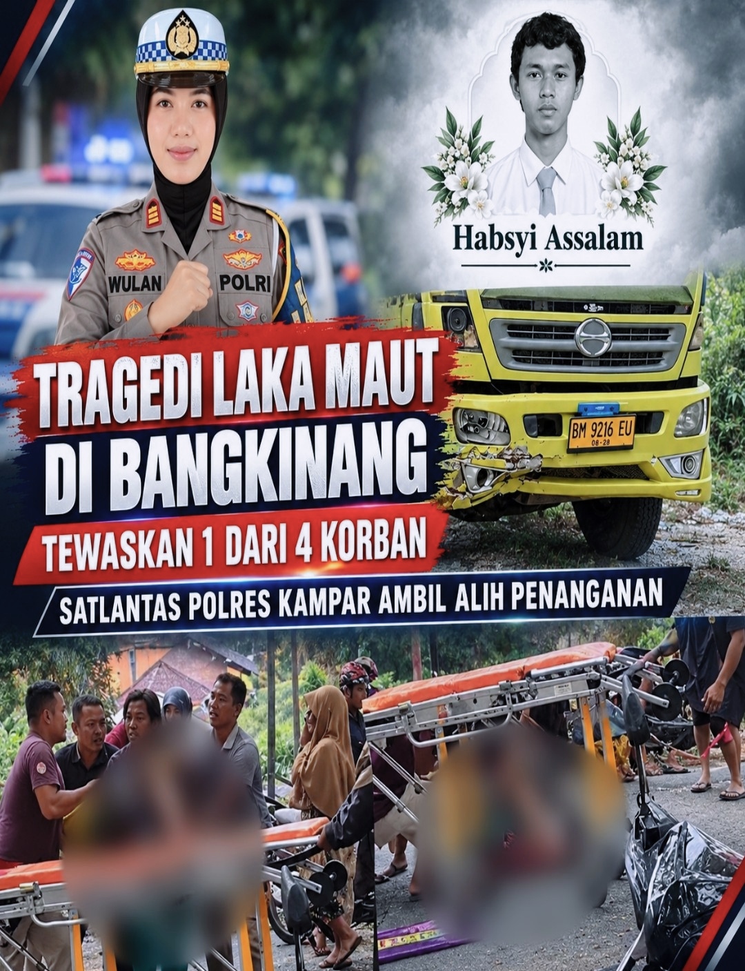 Pelayanan Presisi Satlantas Kampar Baik, Keluarga Menanti LP Dan Itikad Baik