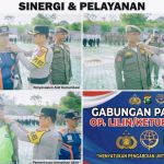 Kapolres Rokan Hulu AKBP Emil Eka Putra pimpin Apel Gelar Pasukan Operasi Patuh Lancang Kuning 2026 di halaman Mapolres Rohul, 26 Oktober 2026